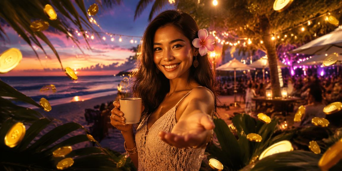 Pria Vietnam menikmati kopi sambil melihat informasi betting di layar ponselnya